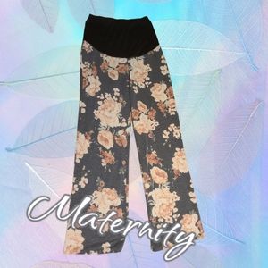 Floral Wide Leg Pants